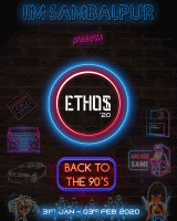 Ethos 20 Cultural and Management Fest Poster